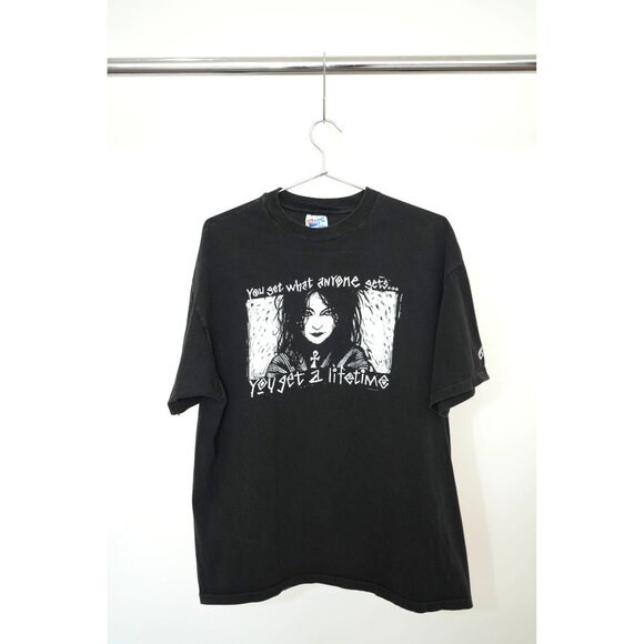 Vintage 1995 Hanes DC Comics Death the Sandman Graphic Tee Single Stitch Shirt B